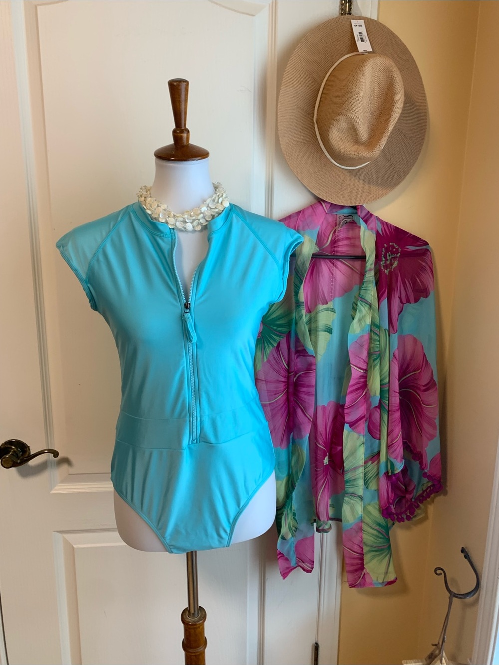 Kyodan Turquoise Athletic One-Piece Swim